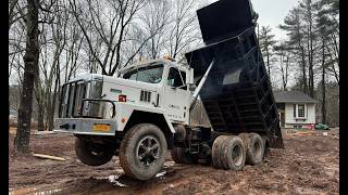 Dig drainage trenches and driveway wider [upl. by Yrred]