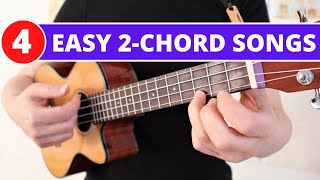 Easy 2 Chord Songs Beginner Ukulele Tutorial [upl. by Ginnie418]