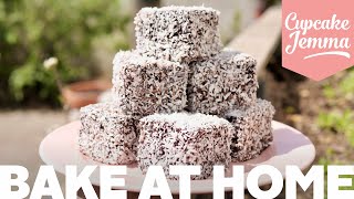 Super Easy Ridiculously Tasty Lamingtons Recipe  Bake at Home  Cupcake Jemma [upl. by Aneen221]