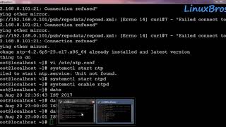 How to configure NTP server amp client on RHEL 7 [upl. by Ielhsa564]