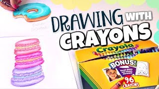 Drawing With Only CRAYONS  Crayola Challenge [upl. by Alocin]