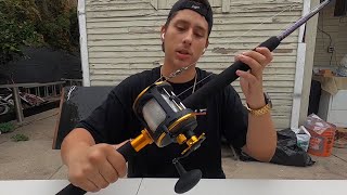 How to spool a LevelwindConventional Reel Adding Monofilament Fishing Line to my Penn Squall [upl. by Ahsilac820]