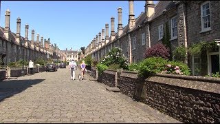 Vicars Close Wells Somerset England The Oldest Residential Street In Europe [upl. by Kehsihba405]