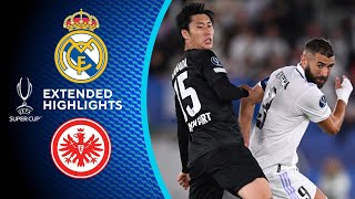 Real Madrid vs Eintracht Frankfurt Extended Highlights  UEFA Super Cup  CBS Sports Golazo [upl. by Tench]