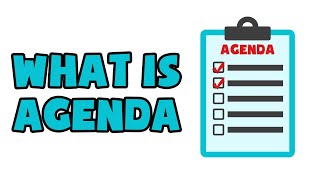 What is Agenda  Explained in 2 min [upl. by Goldfarb]