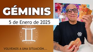 GÉMINIS  Horóscopo de hoy 5 de Enero 2025 [upl. by Naanac]