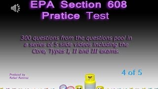 EPA 608 Practice Test Type II [upl. by Sakhuja365]