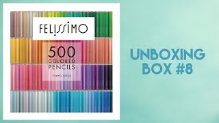 Felissimo 500 Colored Pencils Tokyo Seeds  Unboxing 8 [upl. by Ahsiatal695]