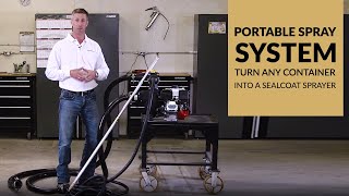 Portable Spray System  Turn Any Container into a Sealcoat Sprayer [upl. by Anitnuahs]