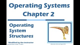 Operating Systems Chapter 2 Operating System Structures [upl. by Lundin]