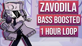 Friday Night Funkin VS Ruv  Zavodila Bass Boosted  BOTPLAY  1 hour loop [upl. by Oilerua216]