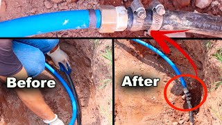 PEX Pipe From Meter To House [upl. by Nodgnal221]