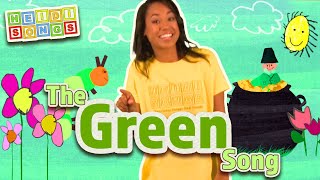 The GREEN Song  HeidiSongs Sing amp Spell Colors [upl. by Walford]