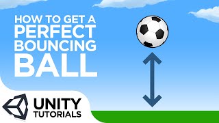 How To Create a Perfect Bouncing Ball Beginner Tutorial  Unity 2019 [upl. by Aisan]