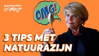 3 Super Soptips met natuurazijn 💦 Schoonmaken met Marja Middeldorp [upl. by Adniles250]