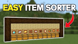 EASY 120 ITEM SORTER For Minecraft Bedrock amp Java [upl. by Ennasirk]