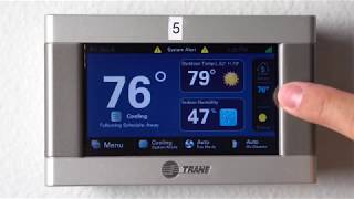 Trane XL 824850 Thermostat Tutorial [upl. by Fredericka]