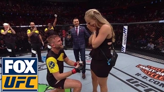 Alexander Gustafsson proposes to girlfriend after his KO win over Glover Teixeira  UFC FIGHT NIGHT [upl. by Sundstrom77]