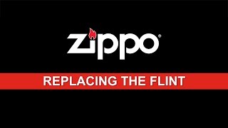 Zippo Instructional Replacing the Flint [upl. by Mayfield]