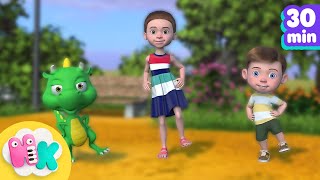 Canciones Infantiles en Ingles  Aprender inglés cantando  HeyKids [upl. by Eninahpets]