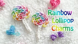 Rainbow Loom Charm Lollipop Candy Charm Original Design [upl. by Arenahs]