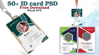 50 ID Card PSD Free Download  Nitesh GFX [upl. by Annavahs]