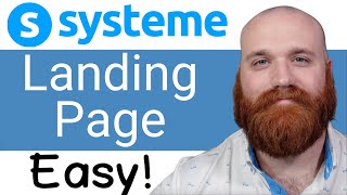 Systemeio Landing Page Tutorial For Beginners 2024 [upl. by Janel683]