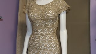 Vestido Crochet para Mujer Fácil paso a paso cc [upl. by Tartaglia]