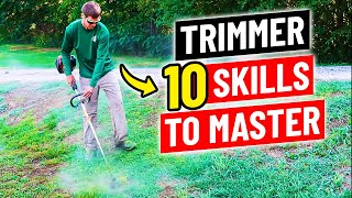 How to Use a String Trimmer  10 Skills to Master [upl. by Aylmar705]