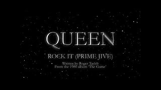 Queen  Rock It Prime Jive Official Lyric Video [upl. by Edette378]