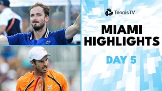 Medvedev Faces Norrie Murray amp Machac Clash  Miami 2024 Day 5 Highlights [upl. by Acila]