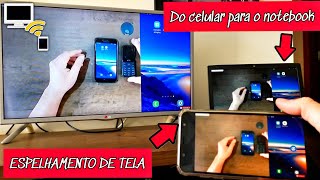 COMO ESPELHAR A TELA DO CELULAR NO NOTEBOOK COM ÁUDIO FACILMENTE  2025 [upl. by Annairdna]