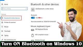 GUIDE How to Turn ON Bluetooth on Windows 10 Very Easily [upl. by Gard]