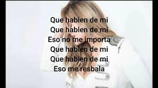 Que hablen de mi LETRA Francy [upl. by Nnayllek875]