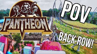 Pantheon  Back Row POV  Busch Gardens Williamsburg [upl. by Skye]