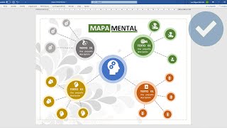 COMO CREAR UN MAPA MENTAL EN WORD [upl. by Ojahtnamas435]