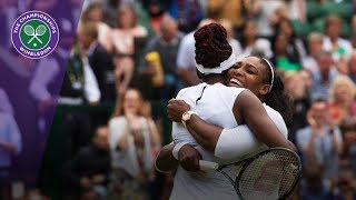 Serena and Venus Williams best Wimbledon shots [upl. by Georgie]