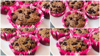 Chocochip Cupcakes Without Oven  How to Make Cupcake Without Oven [upl. by Melli]