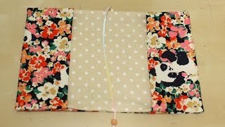 【ボンドで作る】ブックカバーの作り方 No Sew book cover tutorial [upl. by Zenia]