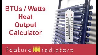 Heat output calculator for radiators [upl. by Tepper692]