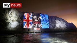 Watch the moment Britain left the European Union [upl. by Almund]