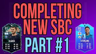 COMPLETING NEW SBC PART 1 ICARDI STERLING AND OTHER IN MADFUT 22 [upl. by Mourant328]