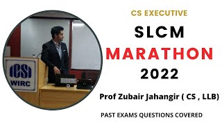 SLCM MARATHON  Securities Law amp Capital Market  CS Executive  English  Prof Zubair Jahangir [upl. by Akimahs]