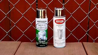 Krylon vs Rustoleum Mirror Spray Paint Comparison [upl. by Susejedesoj]