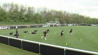 How to improve endurance and core strength  Soccer training drill  Nike Academy [upl. by Hafital685]