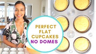 How bake lovely flat EVEN cupcakes  No Domes or Mistakes [upl. by Philippine265]