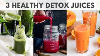 4 Healthy Juices for Weight Loss amp Detoxification  Easy Juice Recipes [upl. by Fernandina]