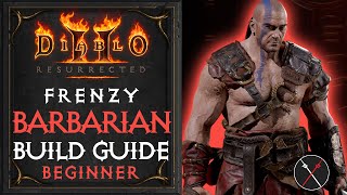 Diablo 2 Resurrected Barbarian Build  Frenzy Barbarian [upl. by Hepsiba]