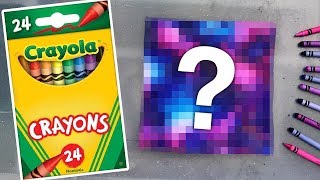 Draw a Galaxy Using Crayons  Crayola Challenge [upl. by Tse]