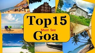 Goa Tourism  Famous 10 Places to Visit in Goa Tour [upl. by Annodahs]